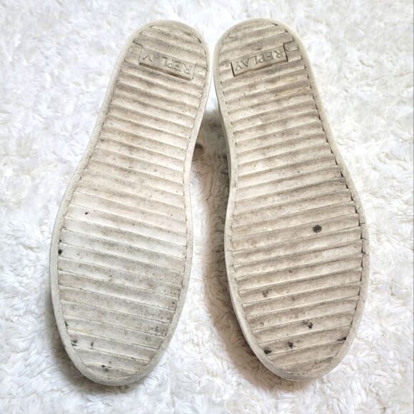 Replay White & Silver Platform Embroidered Heart Sneakers RZ860003L - Picture 5 of 11